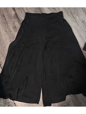 Quince Black Wide-Leg Palazzo Pants